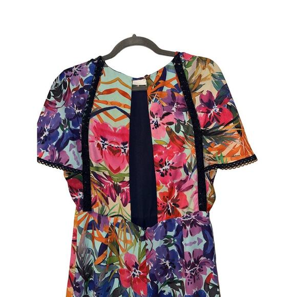 Chloe Oliver Anthropologie Floral Romper Size Small - Picture 6 of 8